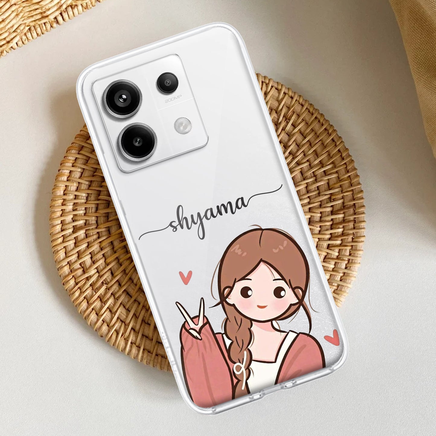 Cute Charm Customize Transparent Silicon Case For Redmi/Xiaomi