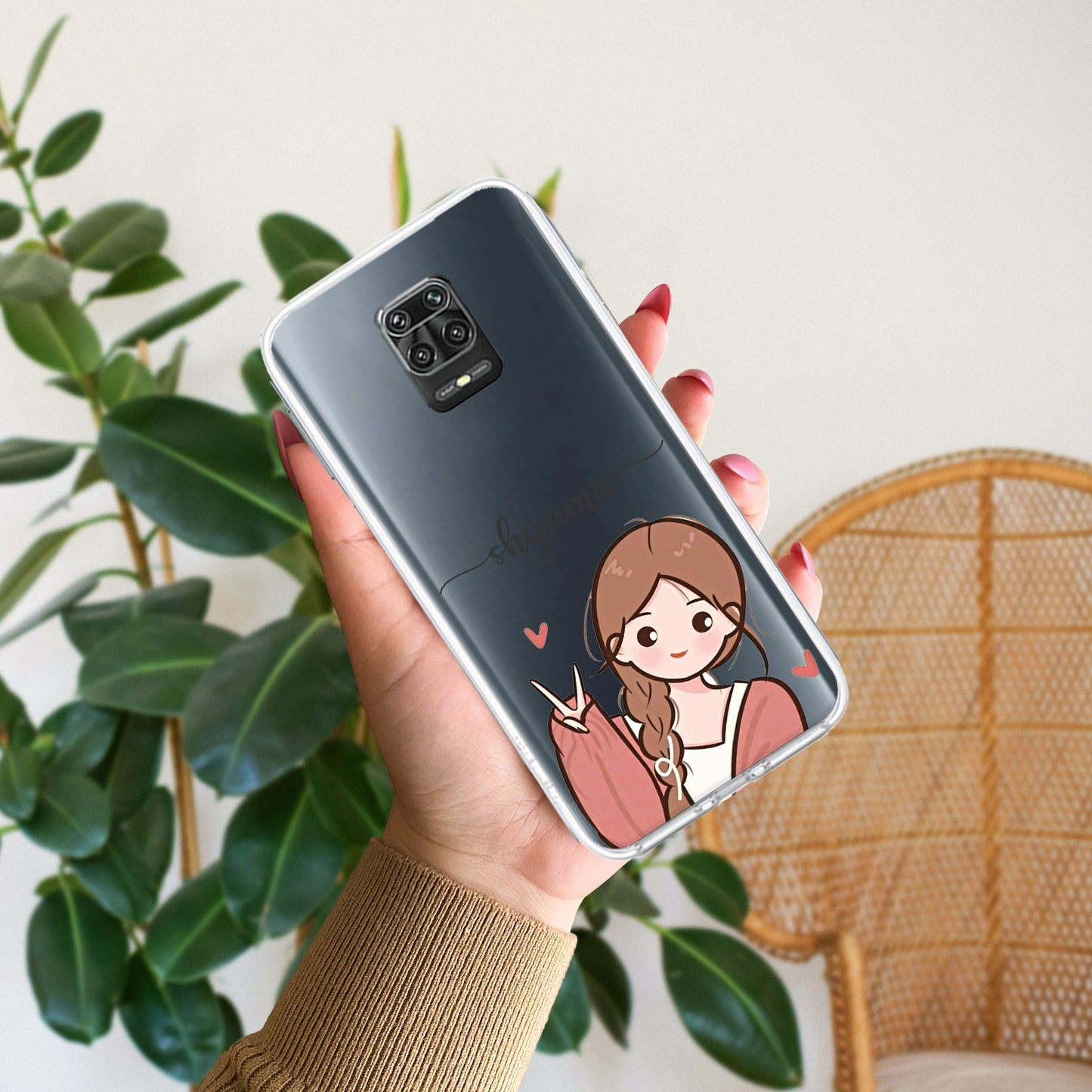 Cute Charm Customize Transparent Silicon Case For Redmi/Xiaomi