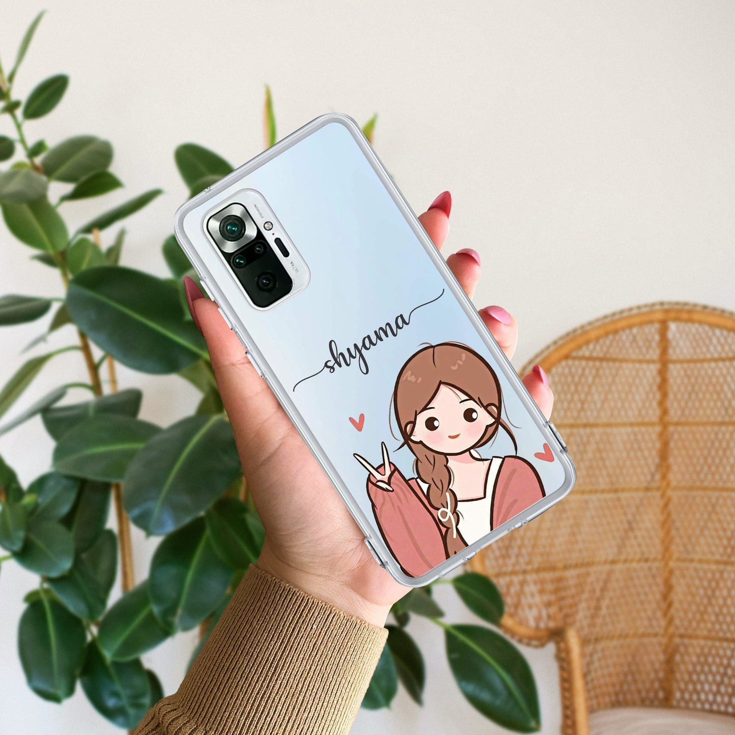 Cute Charm Customize Transparent Silicon Case For Redmi/Xiaomi