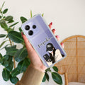 Stylish Girl With Cap Customize Transparent Silicon Case For Redmi A5 4G