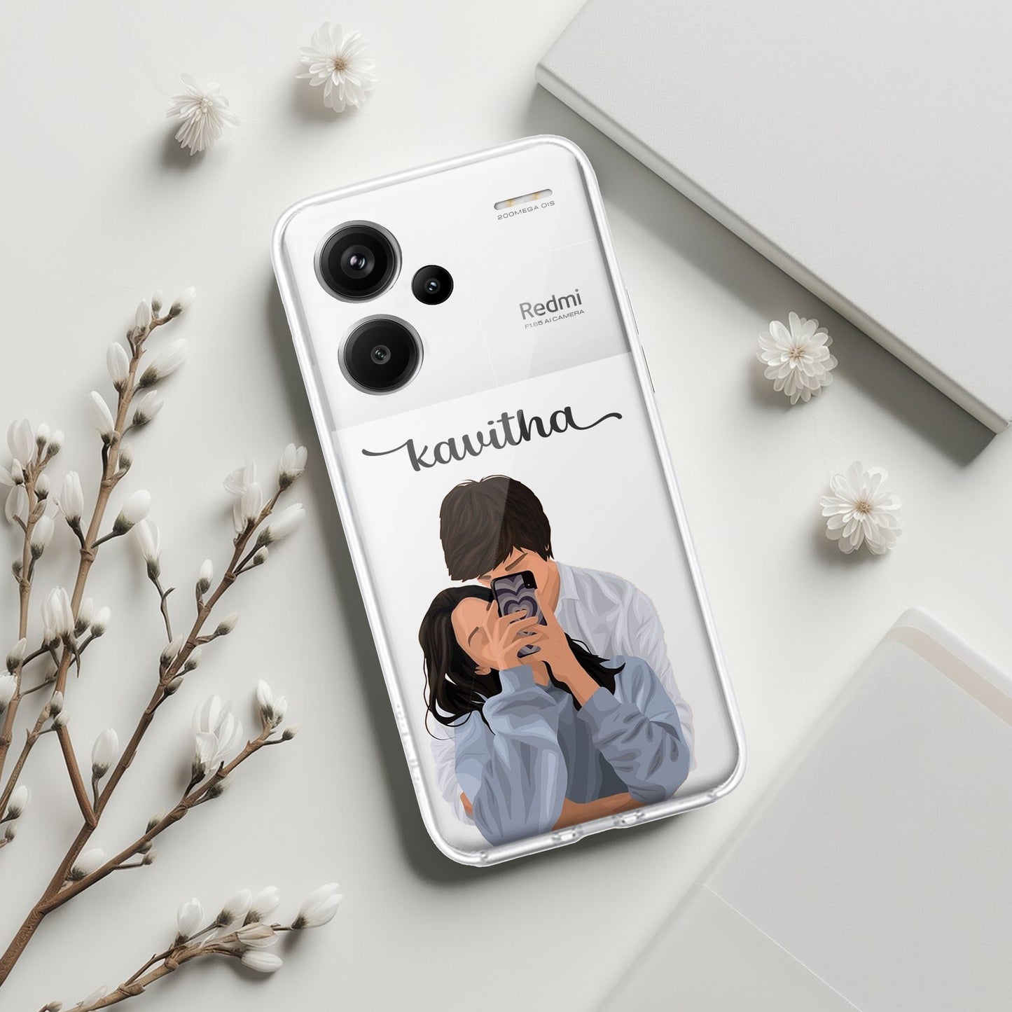 Captured Love Customize Transparent Silicon Case For Redmi/Xiaomi