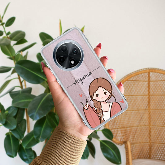 Cute Charm Customize Transparent Silicon Case For Oppo