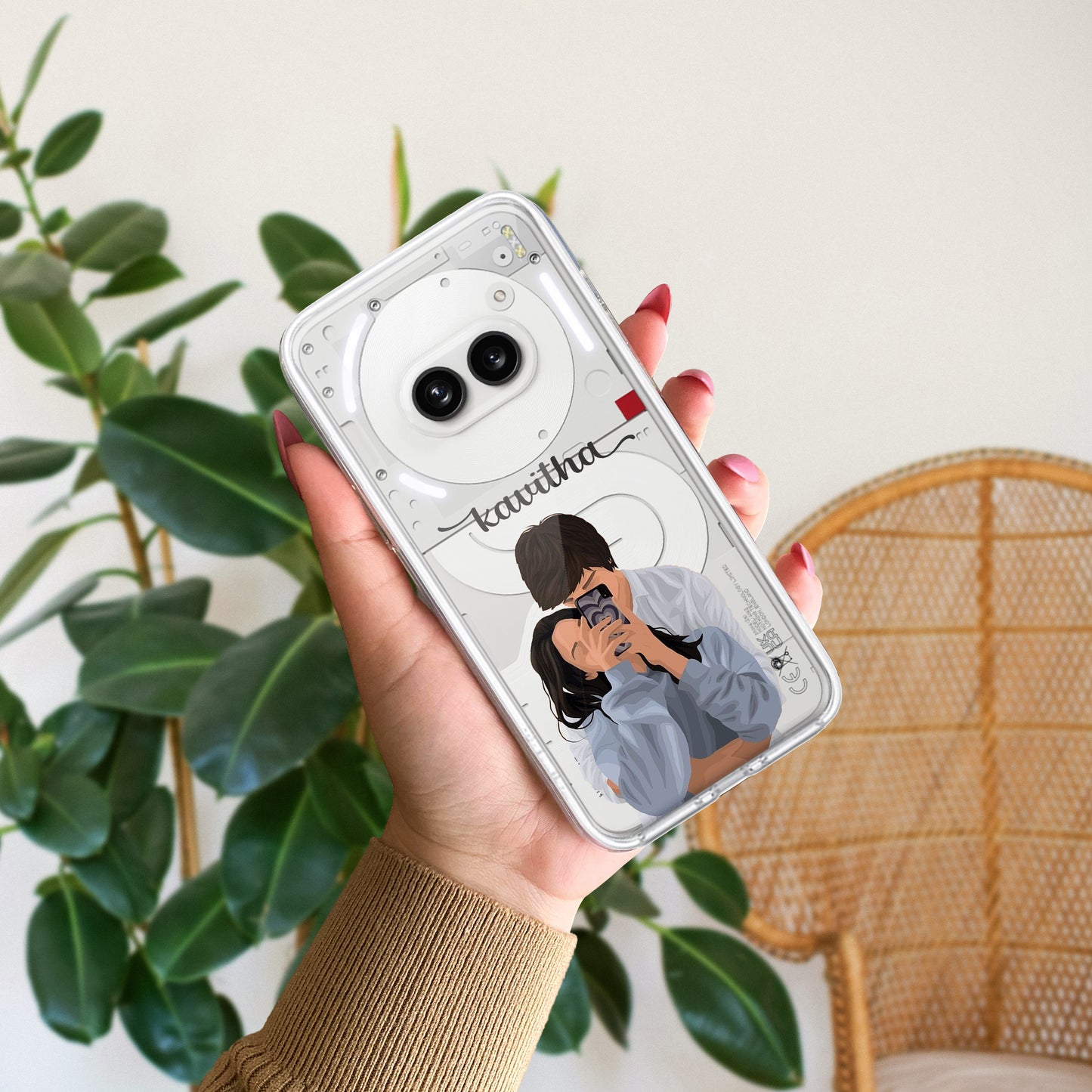 Captured Love Customize Transparent Silicon Case For Nothing