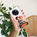 Cute Love Couple Customize Transparent Silicon Case For Oppo Reno 4 Pro