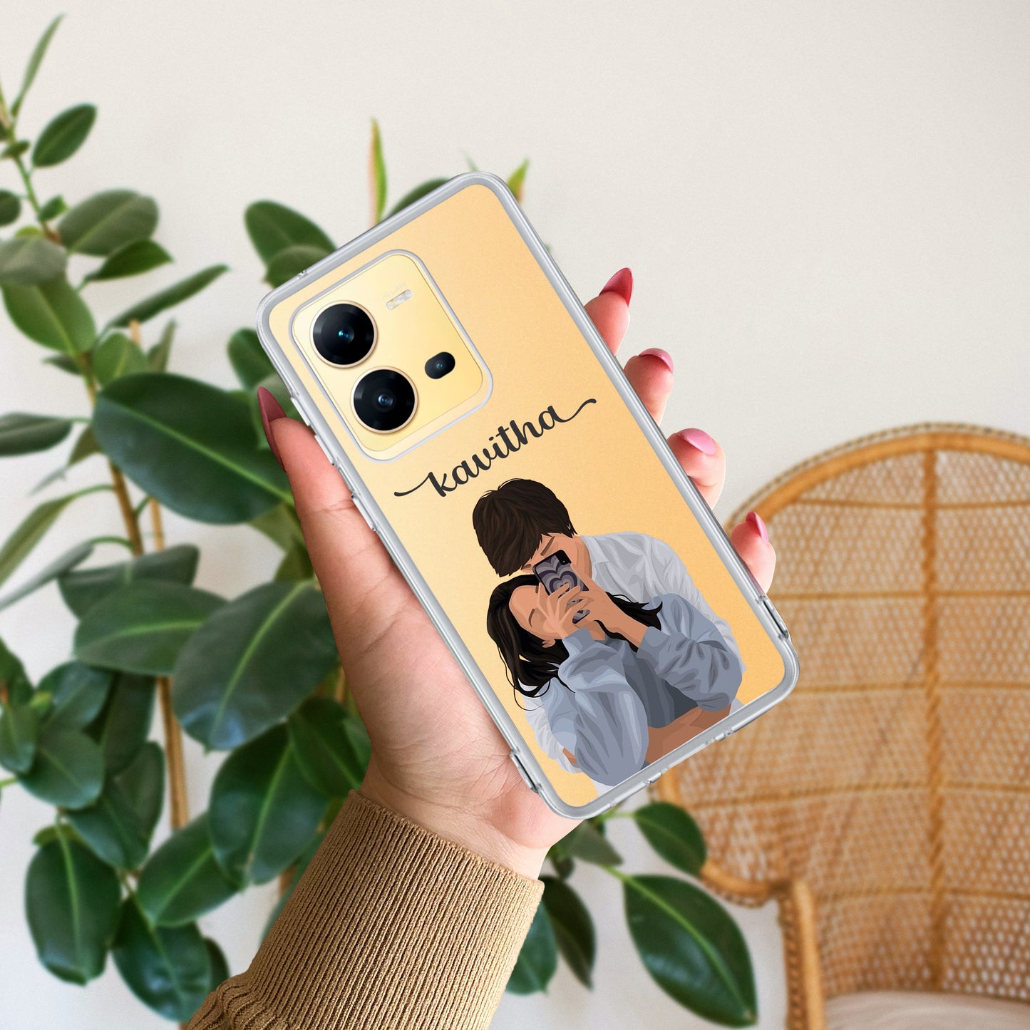 Captured Love Customize Transparent Silicon Case For Vivo