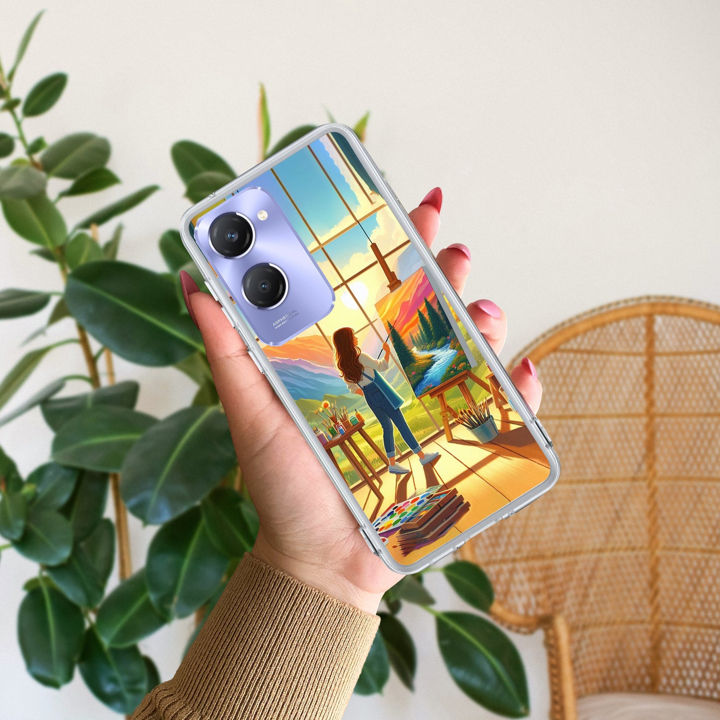 Canvas of Dreams Transparent Silicon Case For Vivo