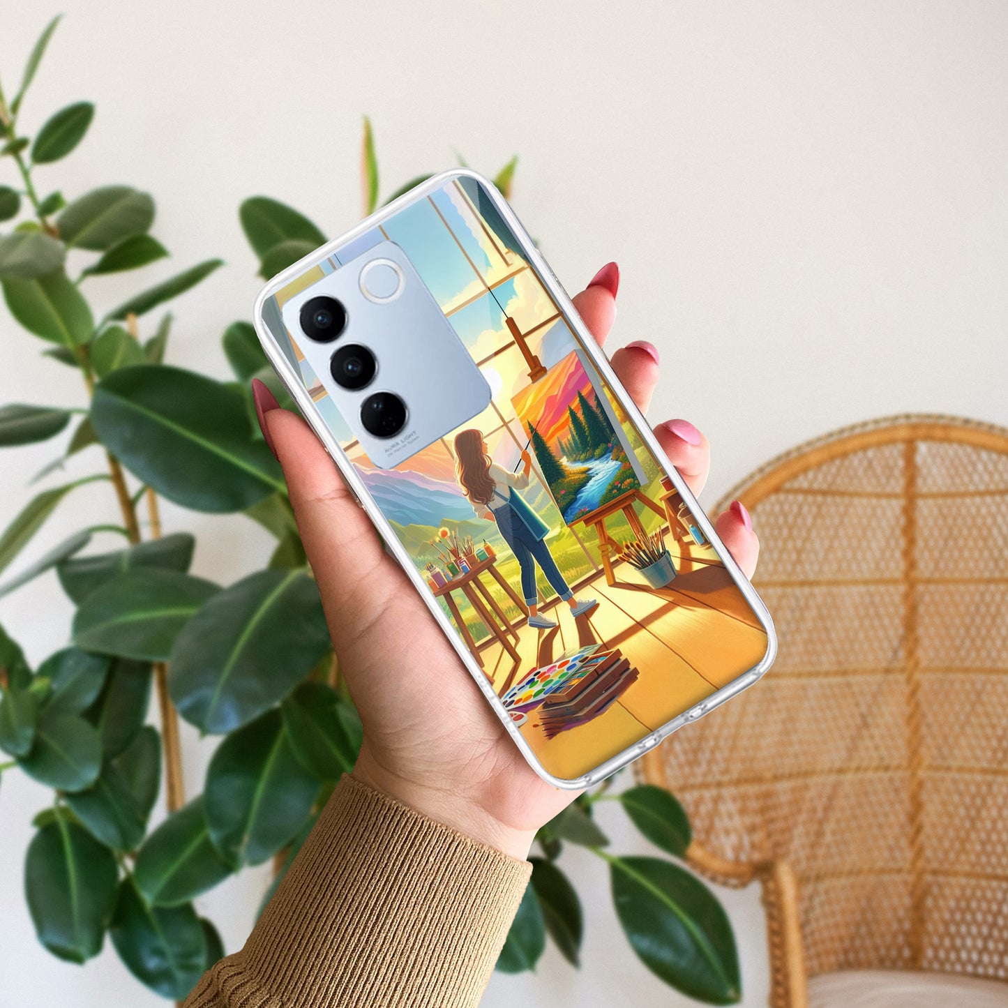 Canvas of Dreams Transparent Silicon Case For Vivo