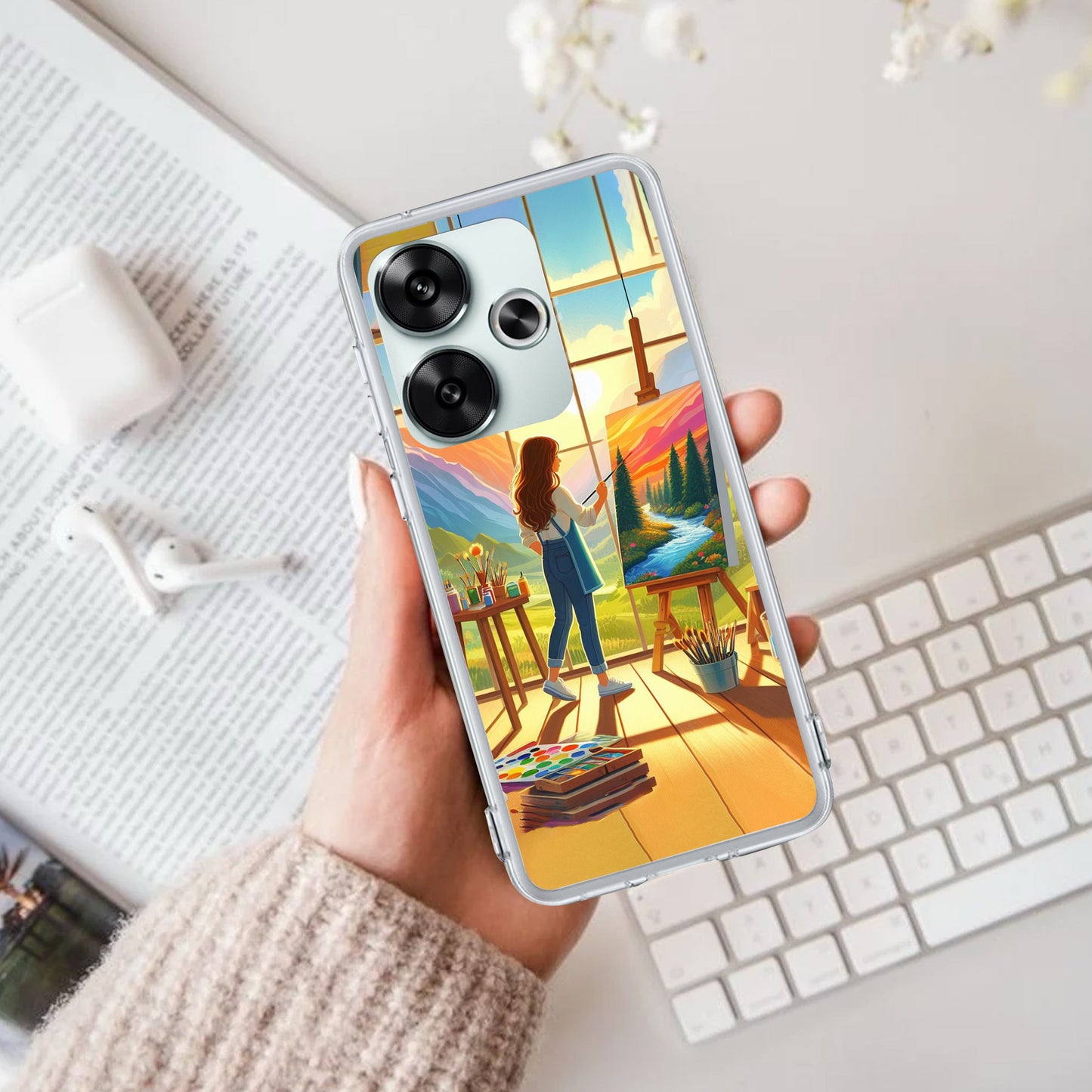 Canvas of Dreams Transparent Silicon Case For Poco