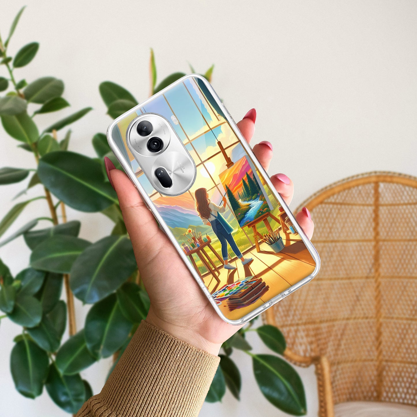 Canvas of Dreams Transparent Silicone Case for Oppo