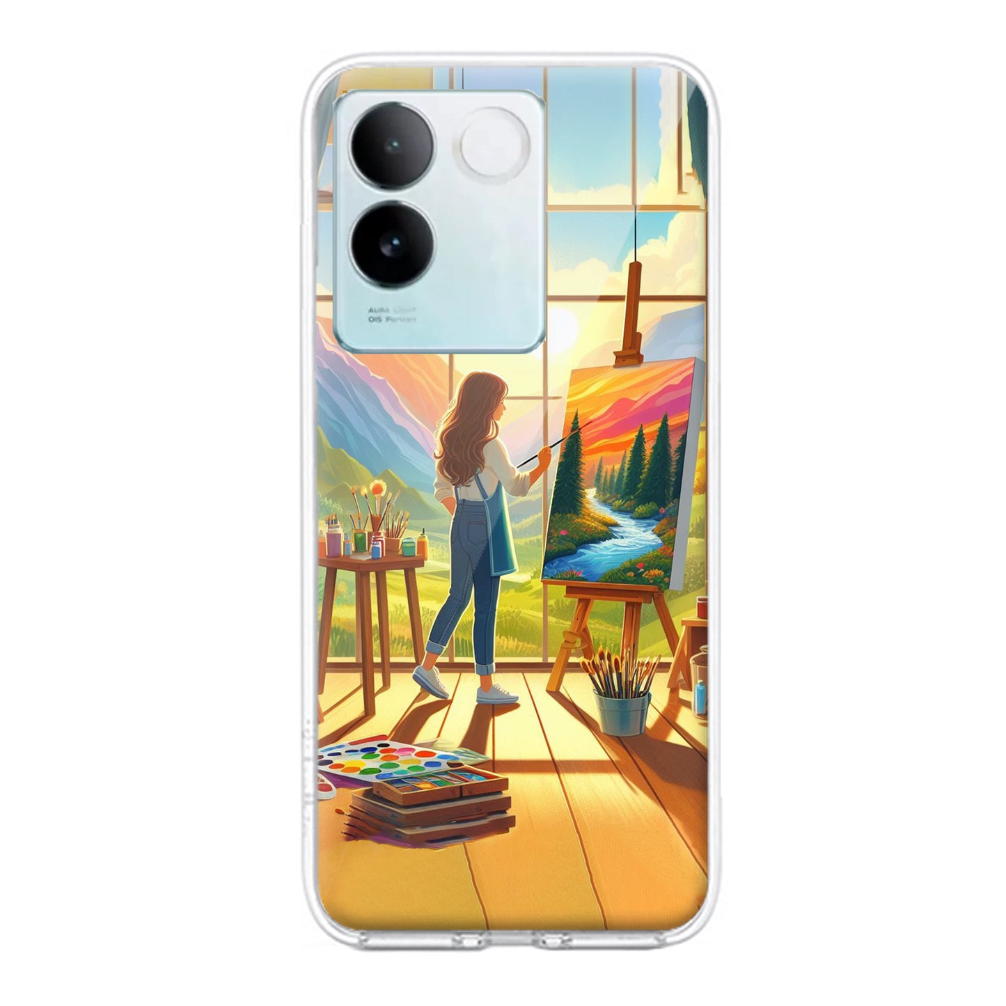 Canvas of Dreams Transparent Silicon Case For iQOO