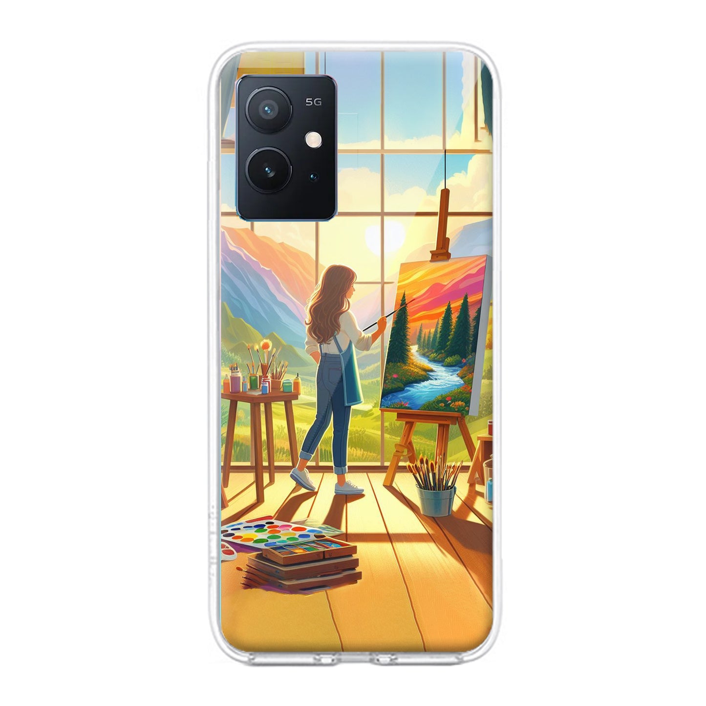 Canvas of Dreams Transparent Silicon Case For iQOO