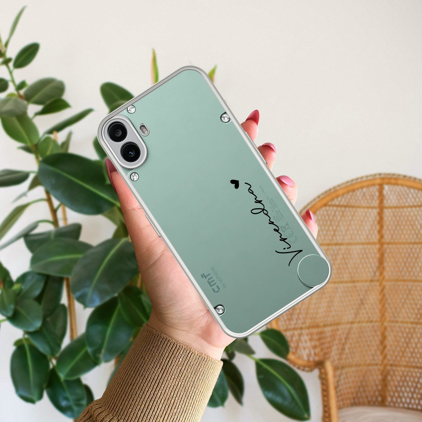 Customize Name Transparent Silicon Case For Nothing - ShopOnCliQ