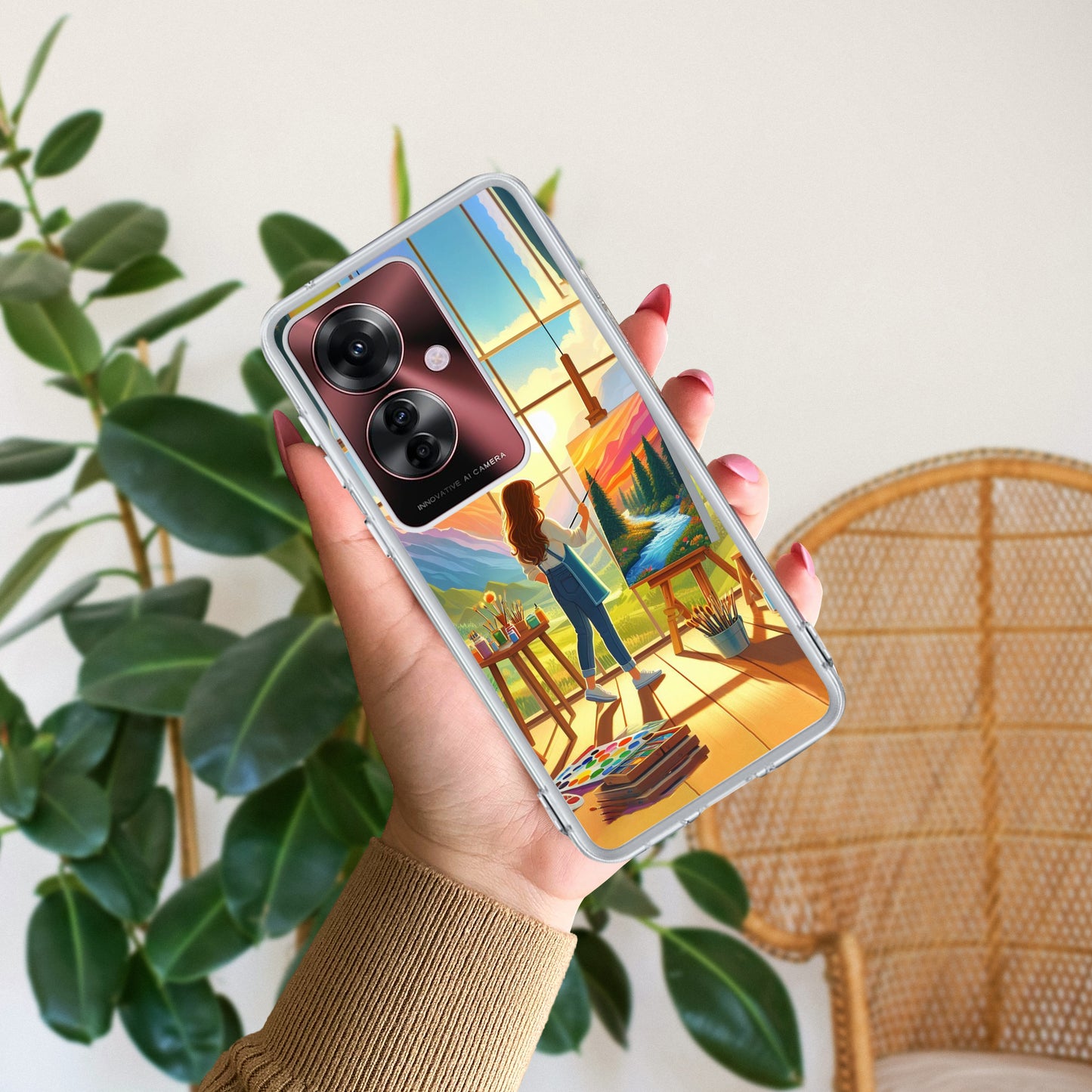 Canvas of Dreams Transparent Silicone Case for Oppo