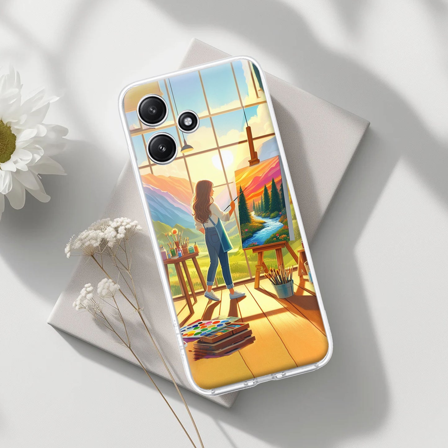 Canvas of Dreams Transparent Silicon Case For Poco