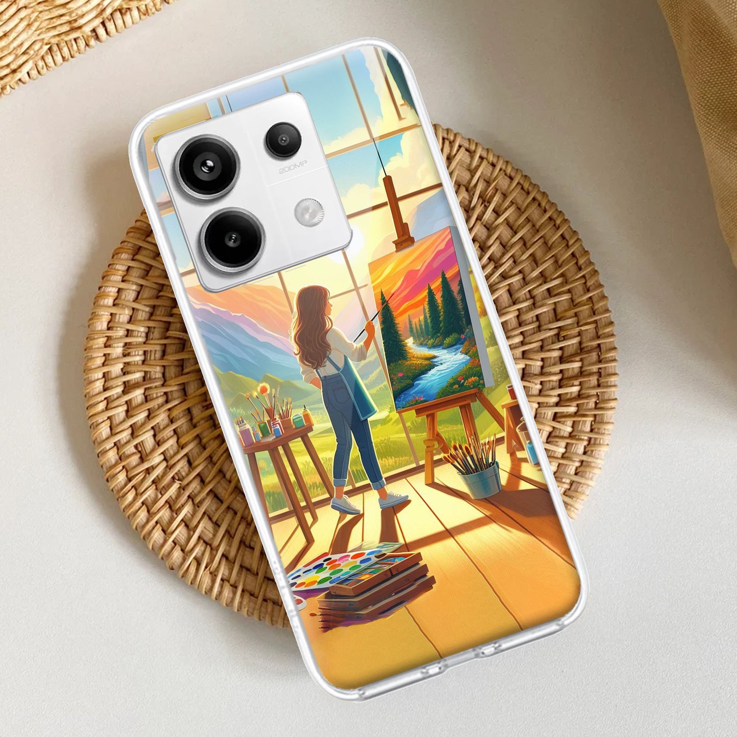 Canvas of Dreams Transparent Silicon Case For Redmi/Xiaomi