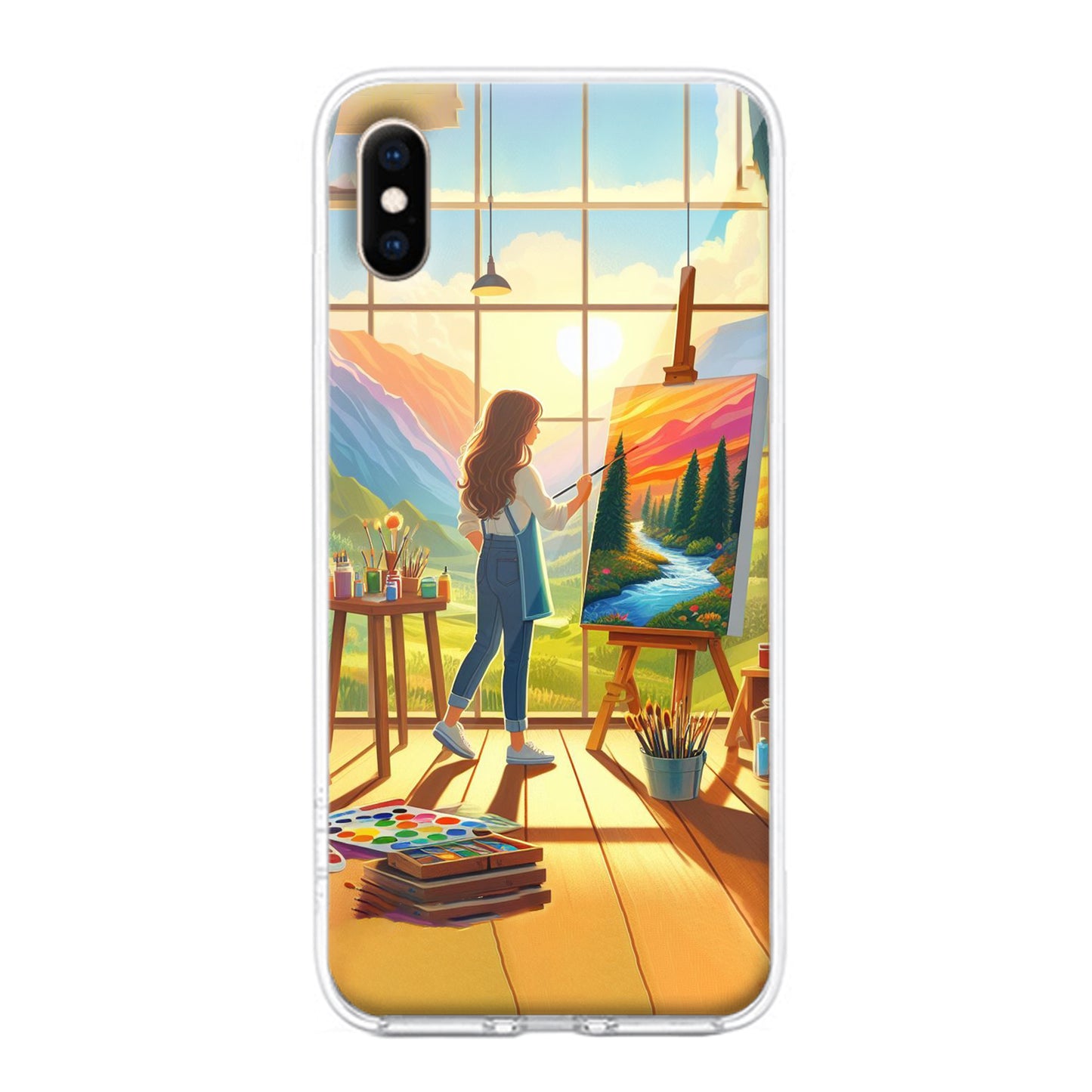 Canvas of Dreams Transparent Silicon Case For iPhone