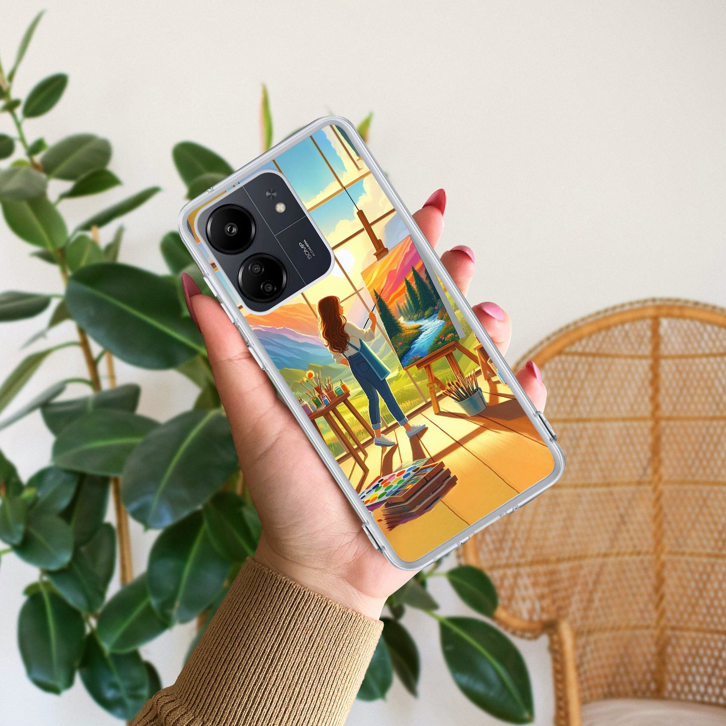 Canvas of Dreams Transparent Silicon Case For Redmi/Xiaomi