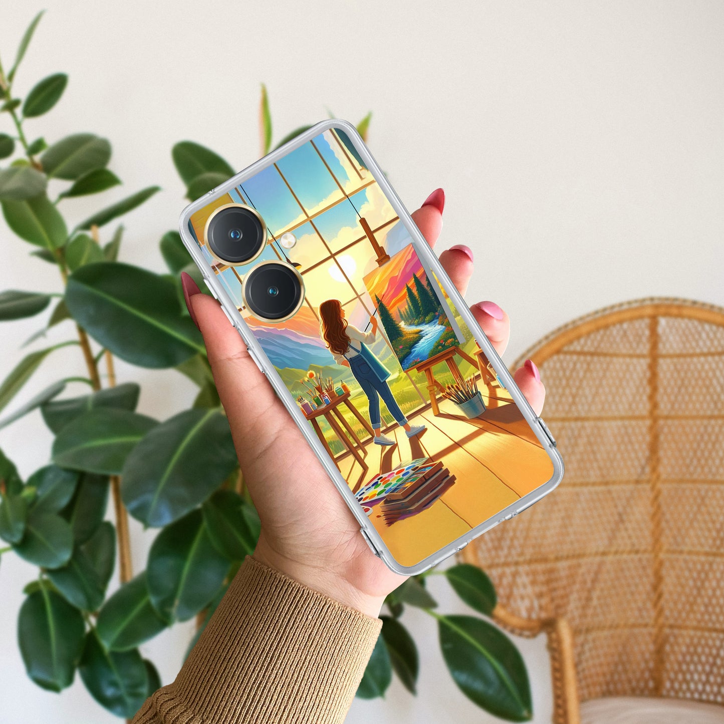 Canvas of Dreams Transparent Silicon Case For Vivo