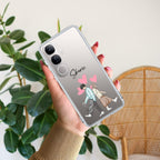 Love Couple Customize Transparent Silicon Case For Vivo - ShopOnCliQ