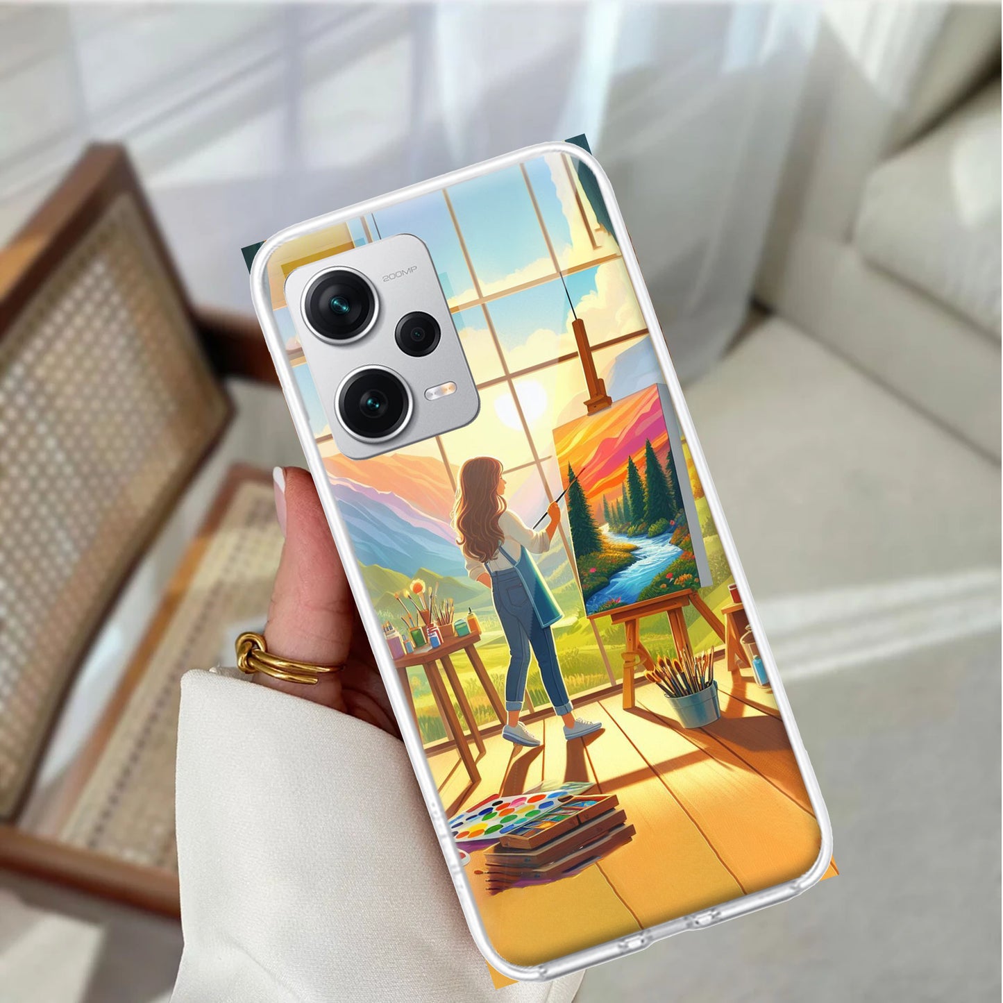 Canvas of Dreams Transparent Silicon Case For Redmi/Xiaomi