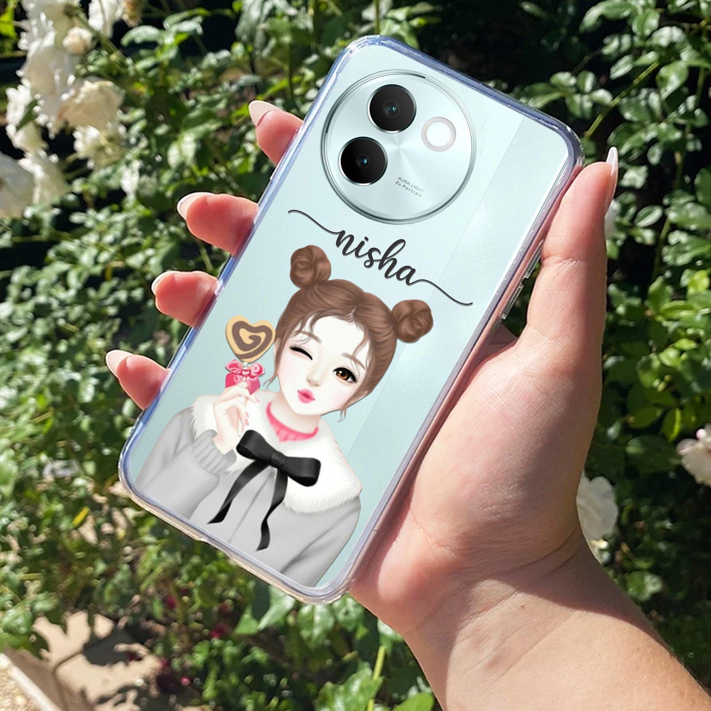 Candy Wink Customize Transparent Silicon Case For Vivo