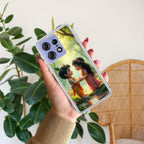 Heavenly Bond Transparent Silicon Case For Motorola G85 5G