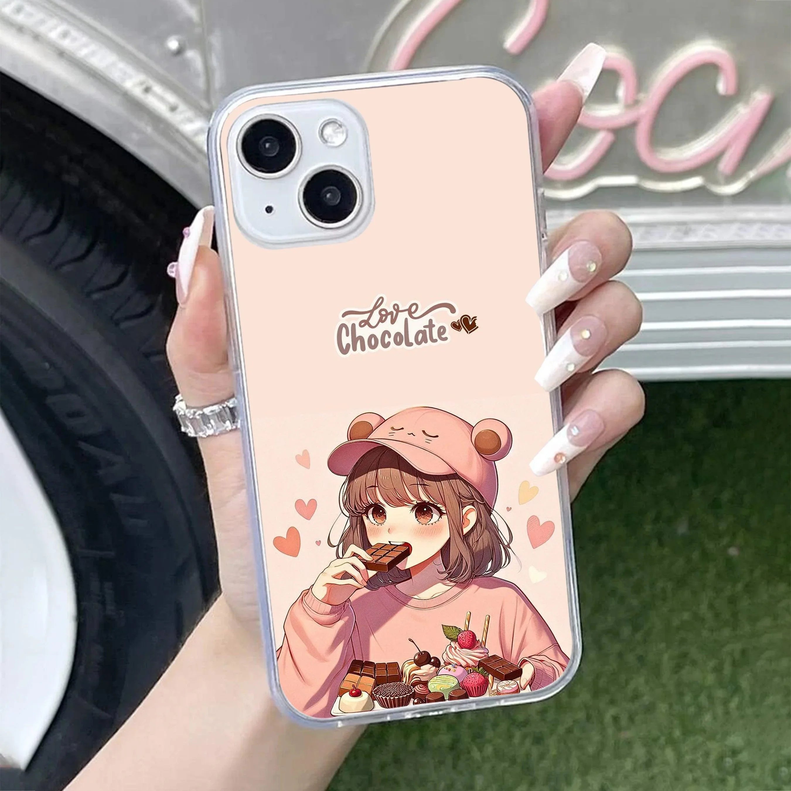 Dessert Dream Transparent Silicon Case For iPhone 15 Plus