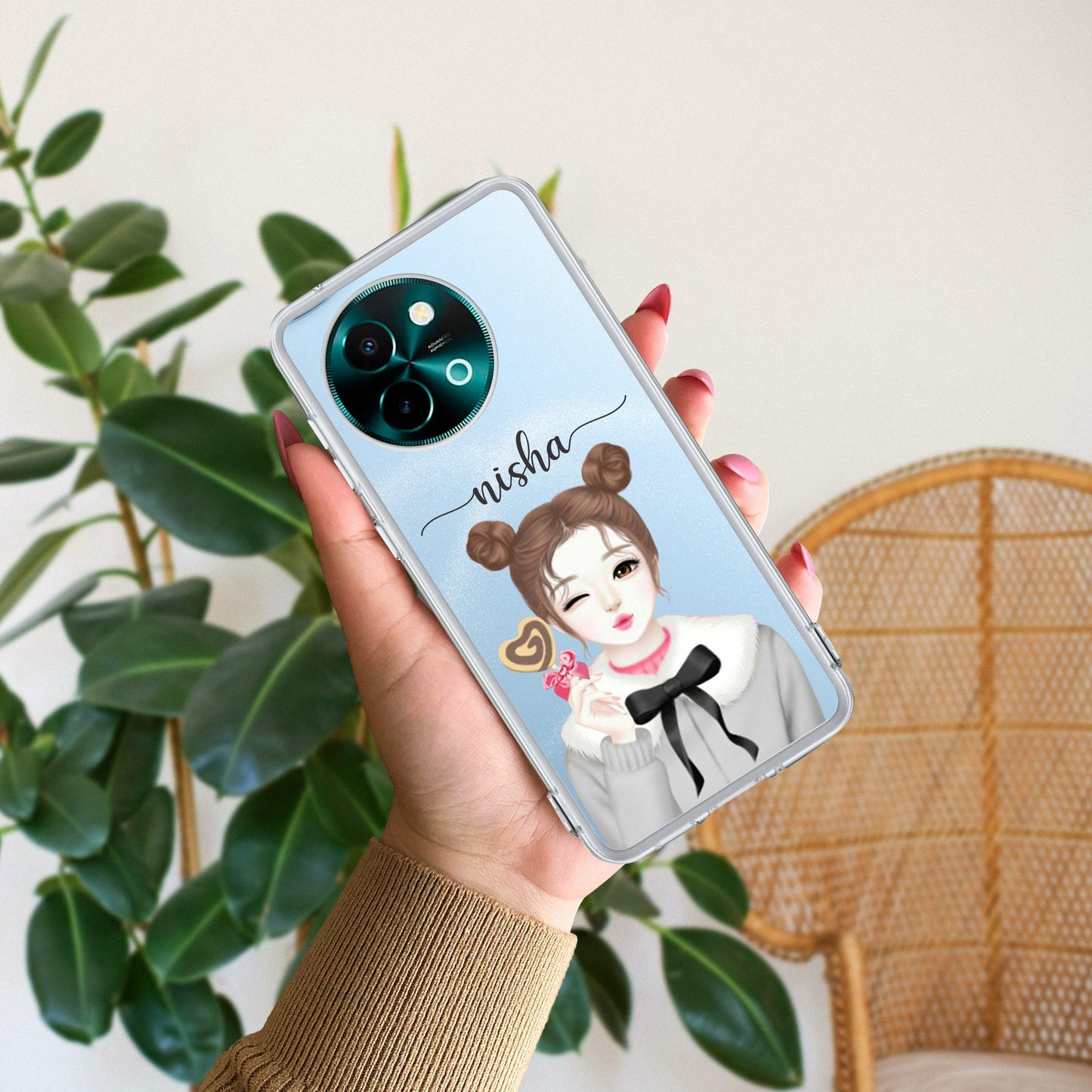 Candy Wink Customize Transparent Silicon Case For Vivo