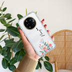 MultiColor Floral Customize Transparent Silicon Case For Realme C67 5G
