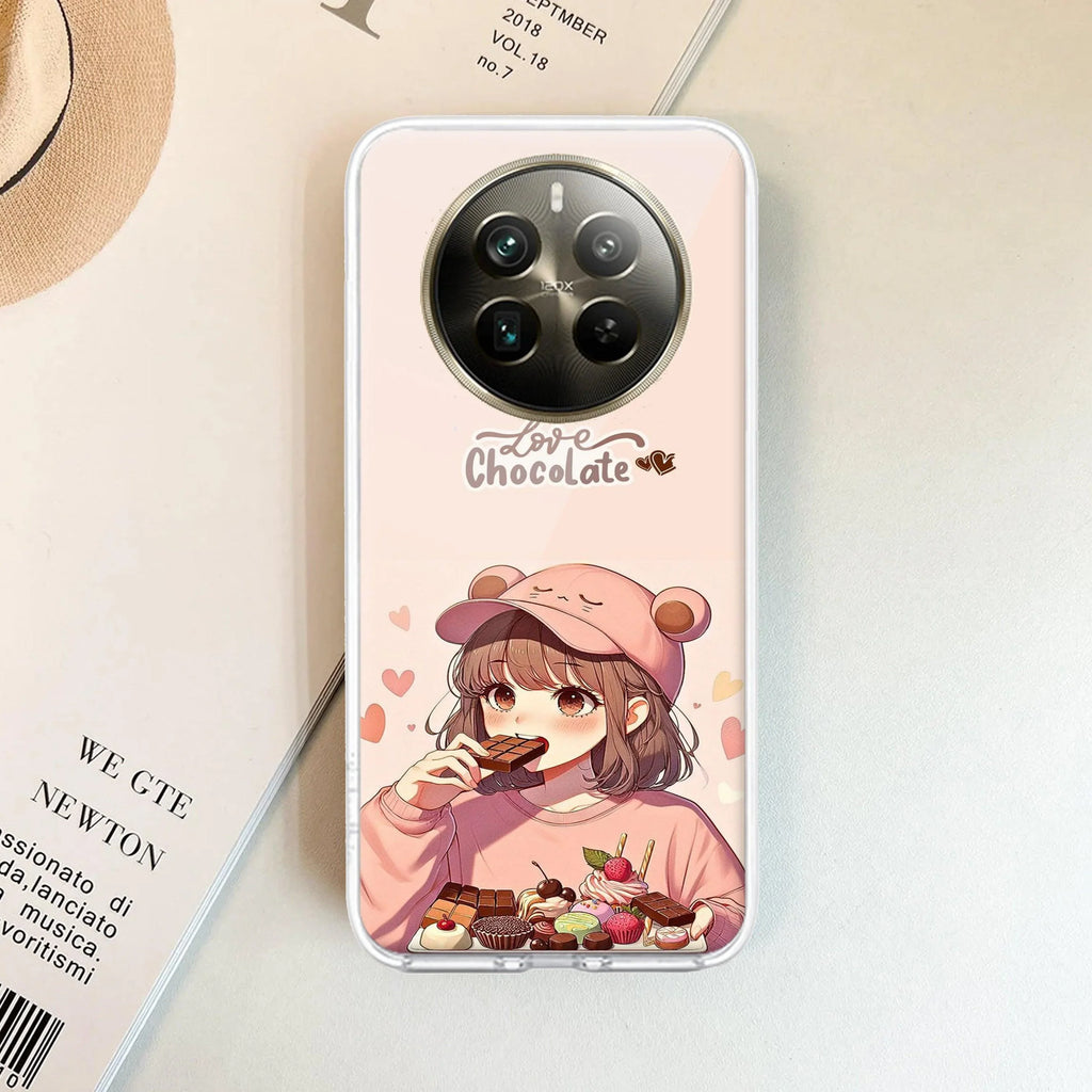 Dessert Dream Transparent Silicon Case For Realme 13 Plus 5G