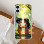 Heavenly Bond Anti Yellow Clear Case For iPhone 16 Plus