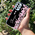 Pink Floral Customize Anti Yellow Case For Samsung Galaxy A33