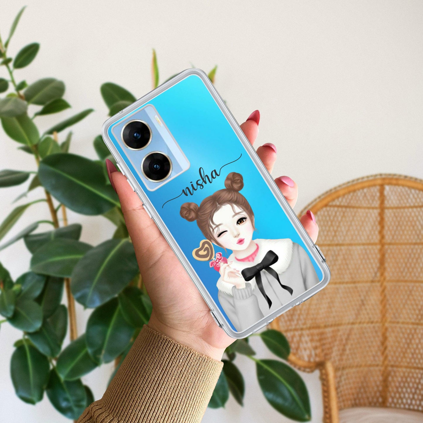 Candy Wink Customize Transparent Silicon Case For Vivo