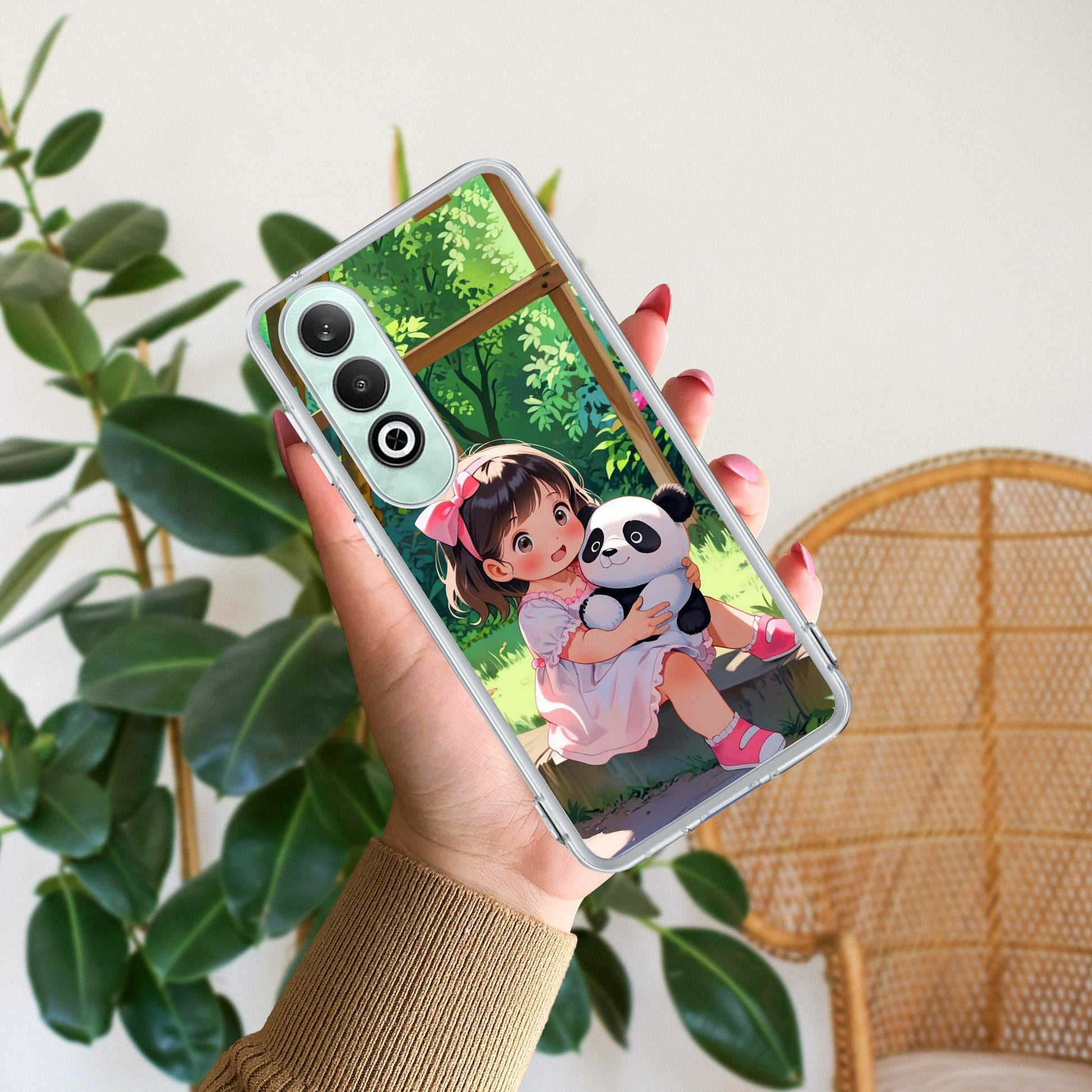 Blush & Panda Transparent Silicon Case For OnePlus - ShopOnCliQ