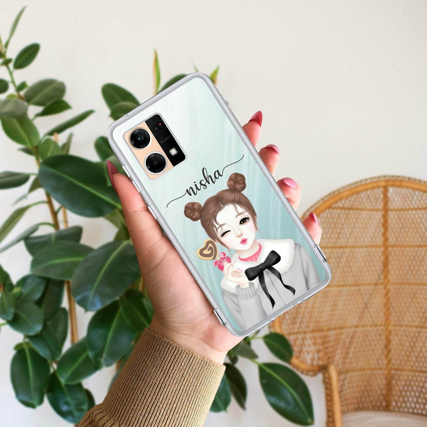 Candy Wink Customize Transparent Silicon Case For Oppo