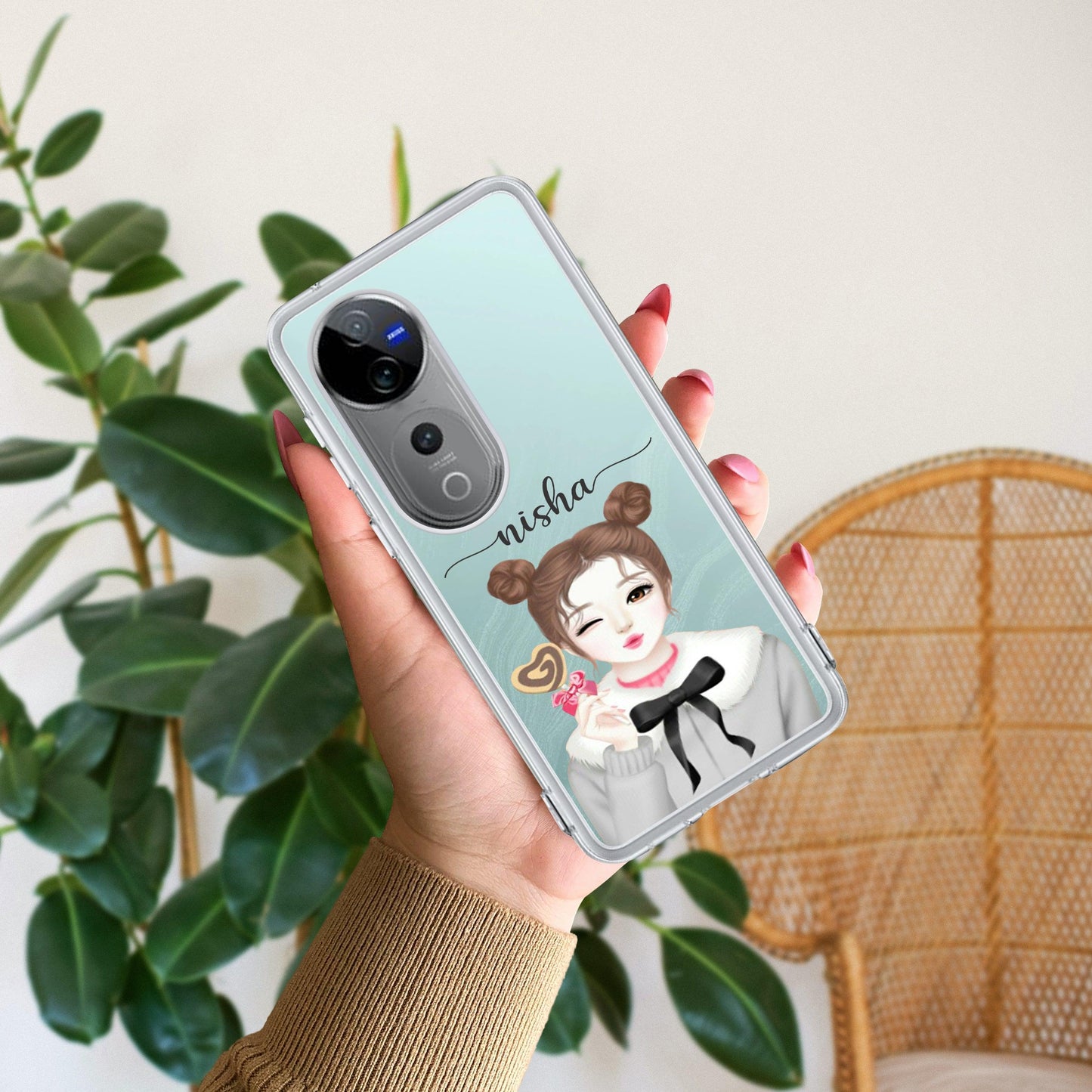 Candy Wink Customize Transparent Silicon Case For Vivo