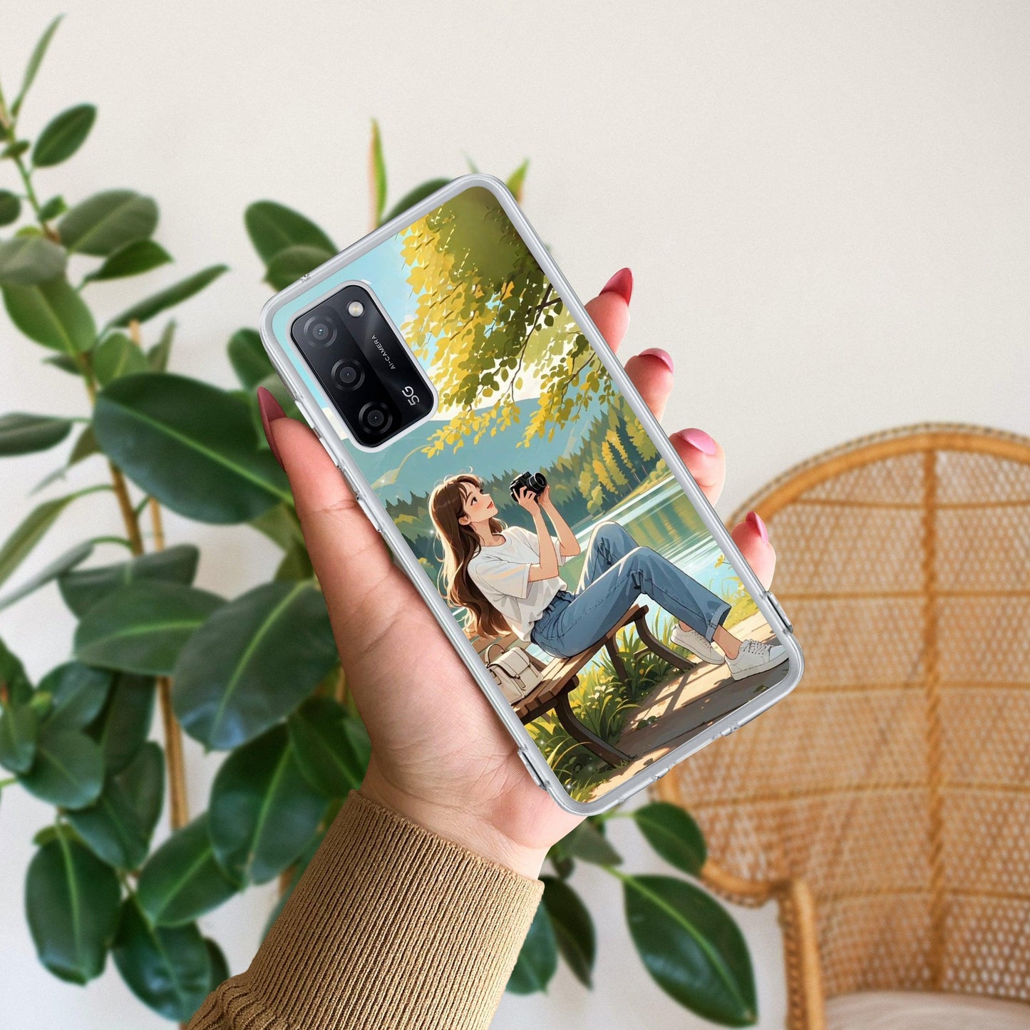 Nature’s Frame Transparent Silicon Case For Oppo - ShopOnCliQ