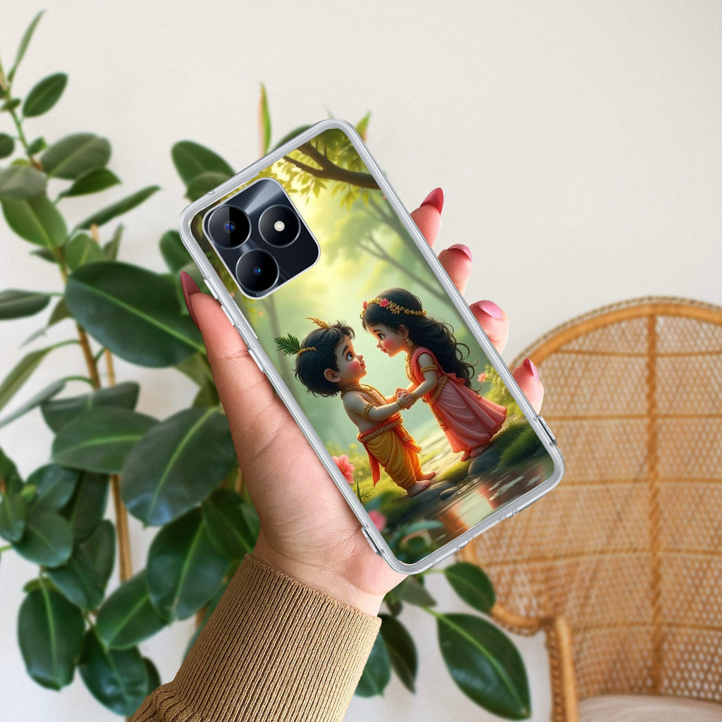 Heavenly Bond Transparent Silicon Case For Realme C53