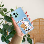 Cute Cuddle Bears Transparent Silicon Case For Redmi Note 9 Pro / Redmi Note 9 Pro Max / Redmi Note 10 lite