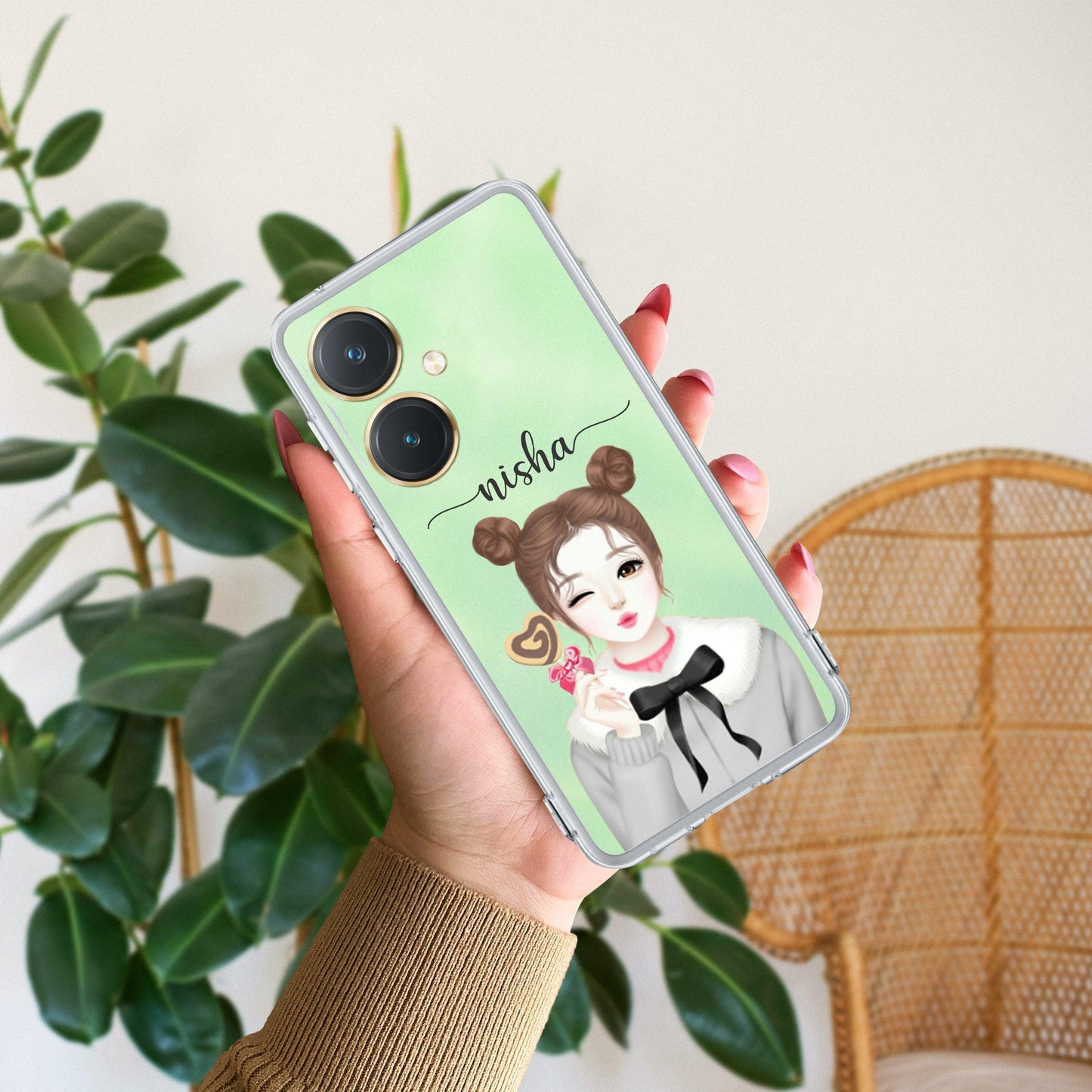 Candy Wink Customize Transparent Silicon Case For Vivo