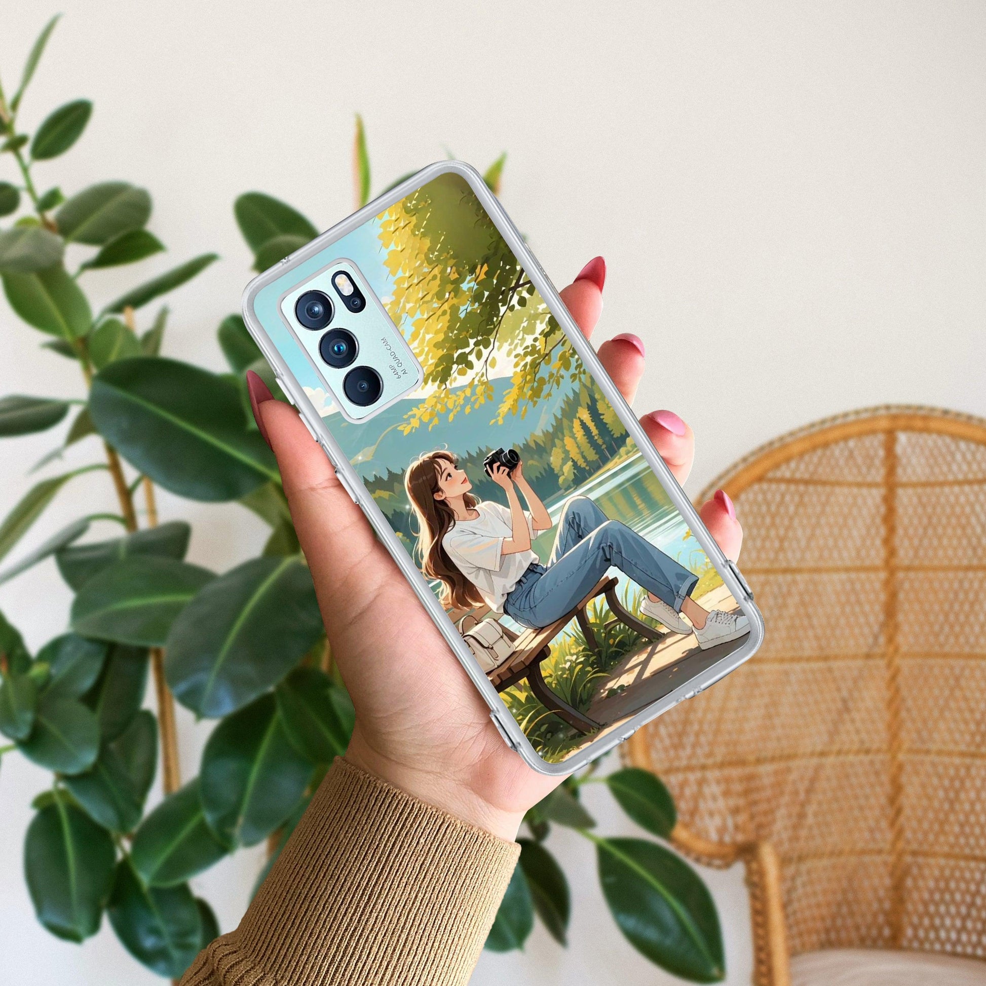 Nature’s Frame Transparent Silicon Case For Oppo - ShopOnCliQ