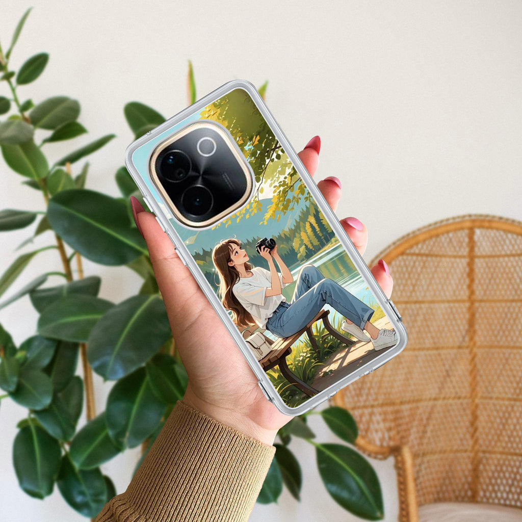 Nature-s Frame Transparent Silicon Case For iQOO Neo 10 5G