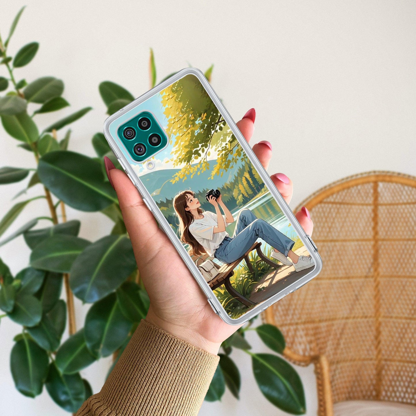 Nature’s Frame Transparent Silicon Case For Samsung