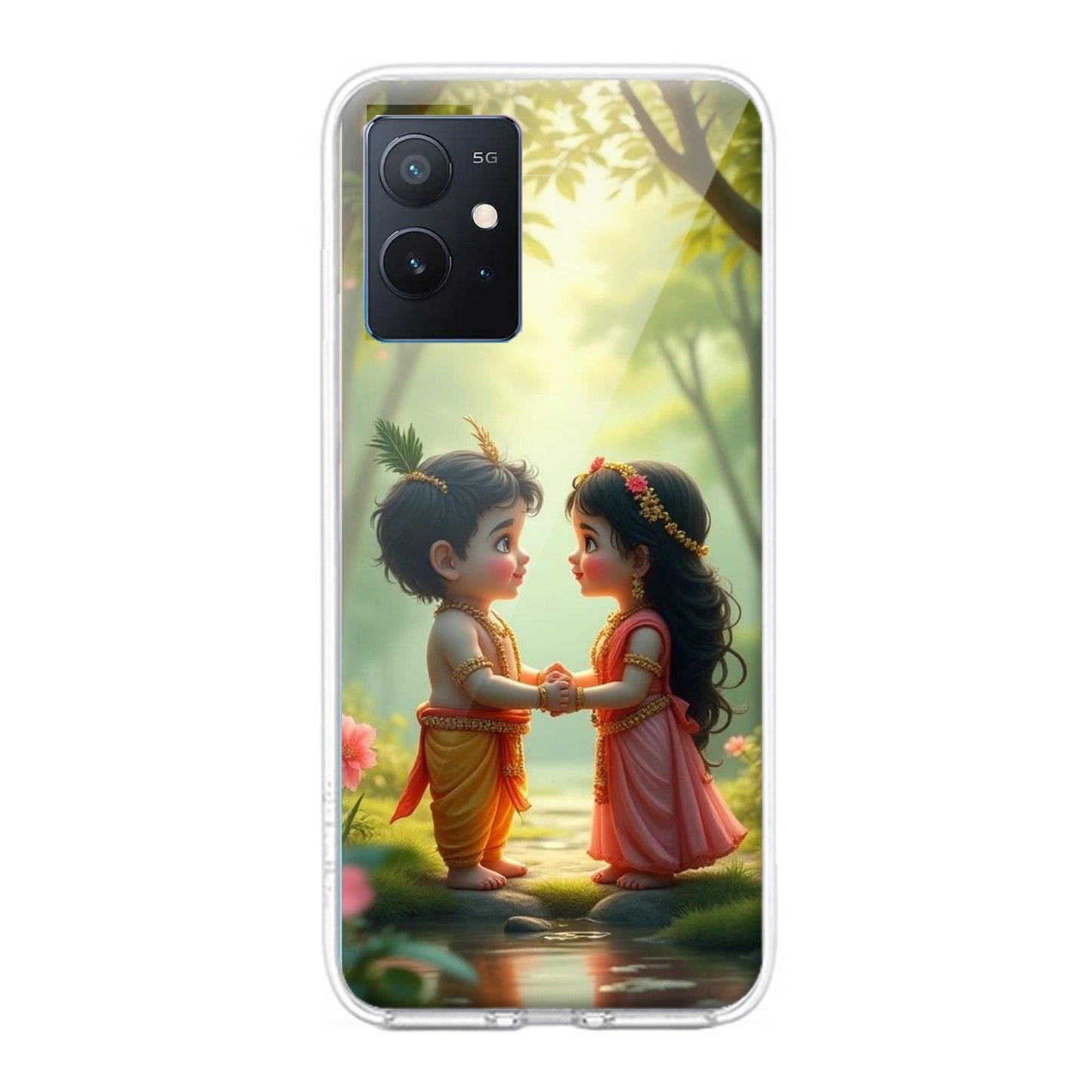 Heavenly Bond Transparent Silicon Case For iQOO