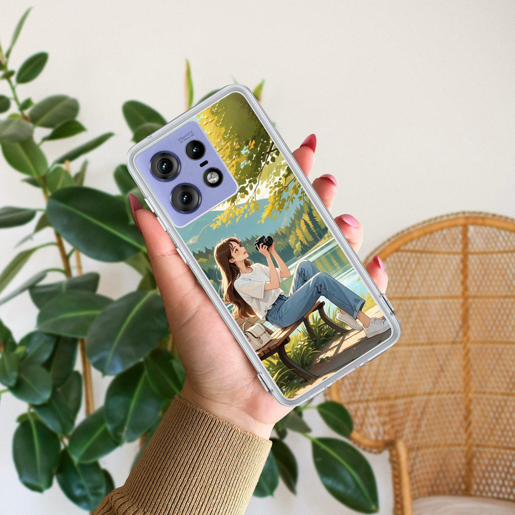 Natures Frame Anti Yellow Case For Motorola Edge 50 Pro