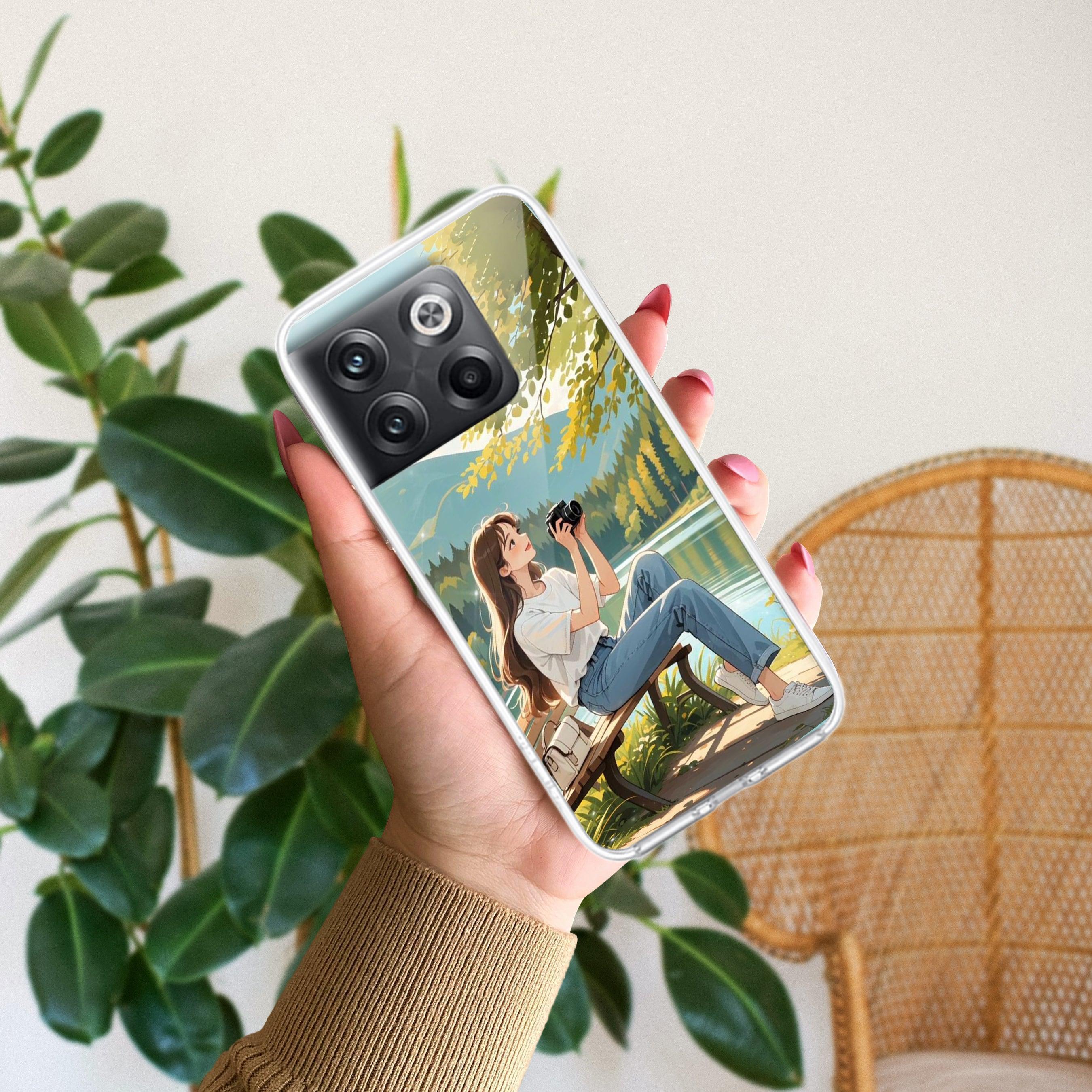 Nature's Frame Transparent Silicon Case For OnePlus 10T 5G