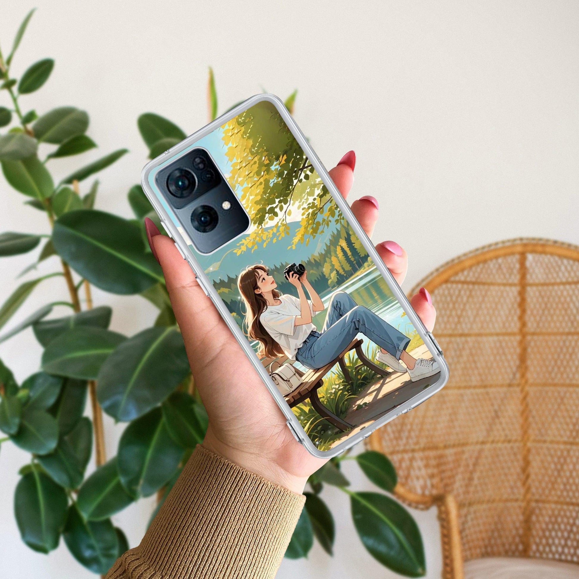 Nature’s Frame Transparent Silicon Case For Oppo - ShopOnCliQ