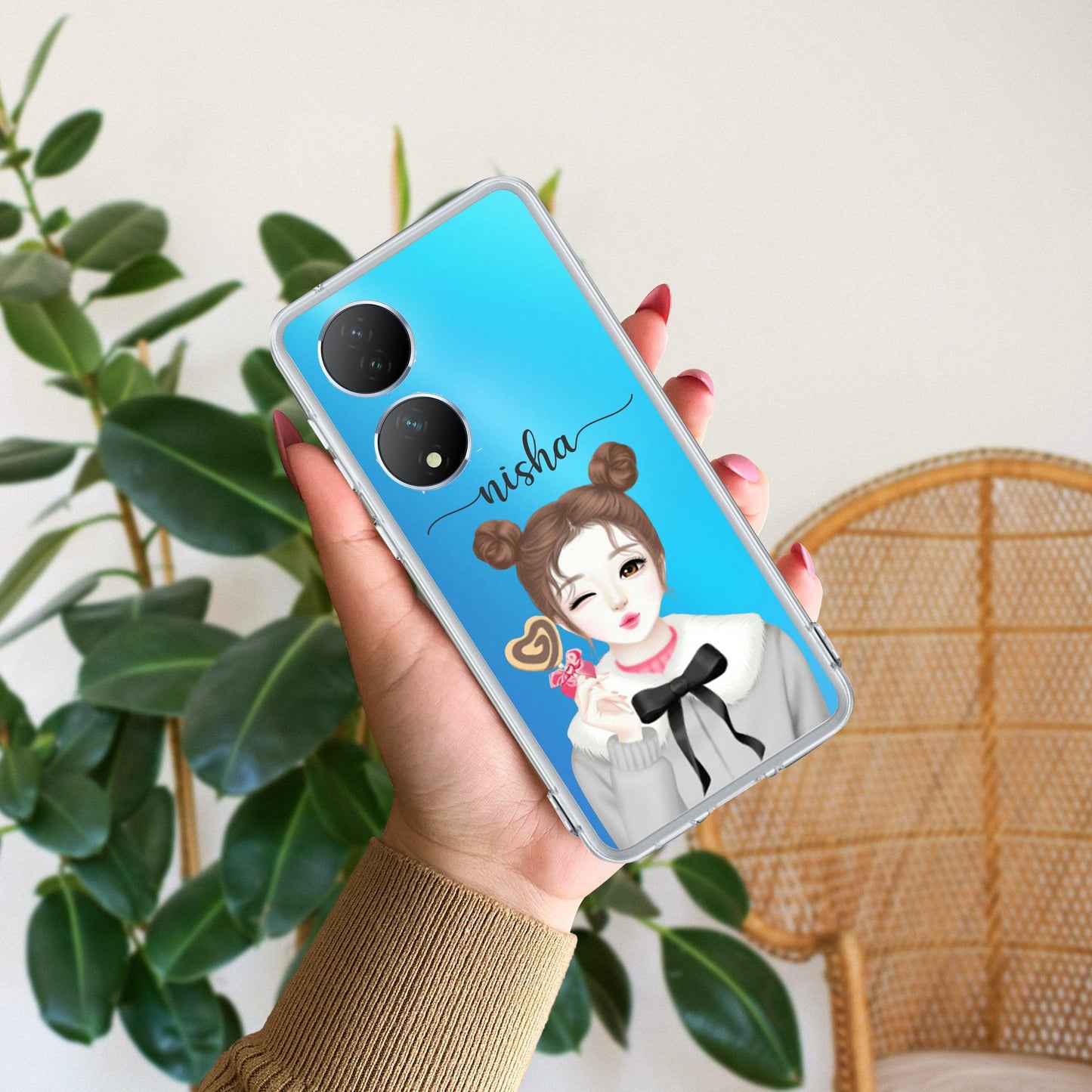 Candy Wink Customize Transparent Silicon Case For Vivo