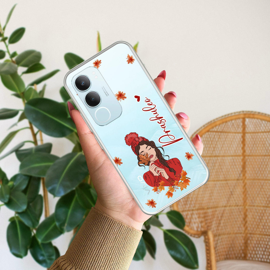 Daisy Flower Customize Transparent Silicon Case For Vivo Y29 5G