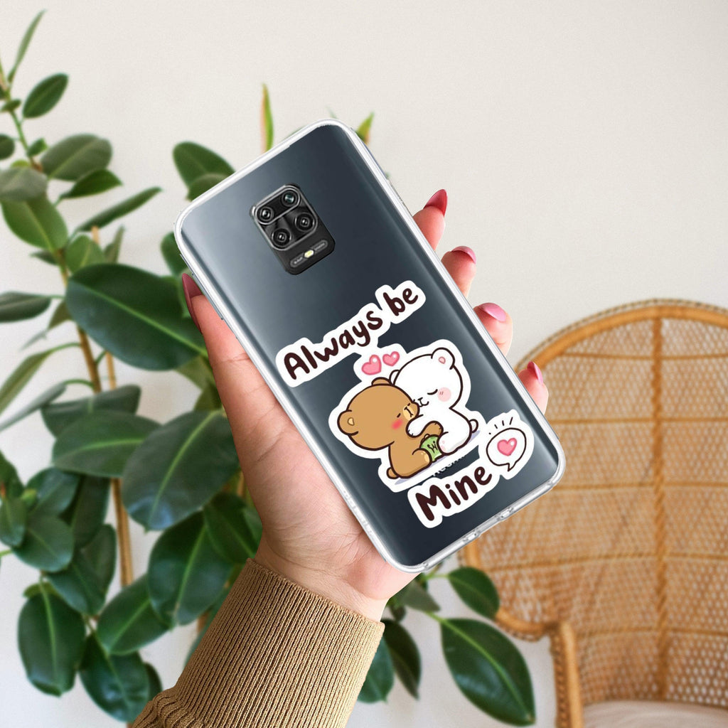 Cute Cuddle Bears Transparent Silicon Case For Redmi Note 14 Pro Plus 5G